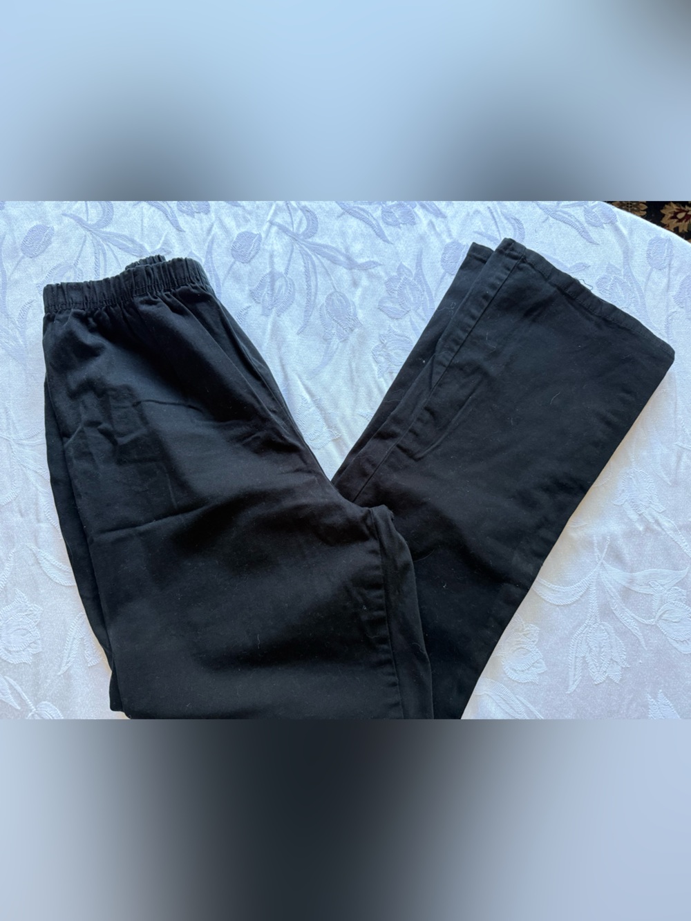 Women Within Black Classic Fit Stretch lightweight pull on pants